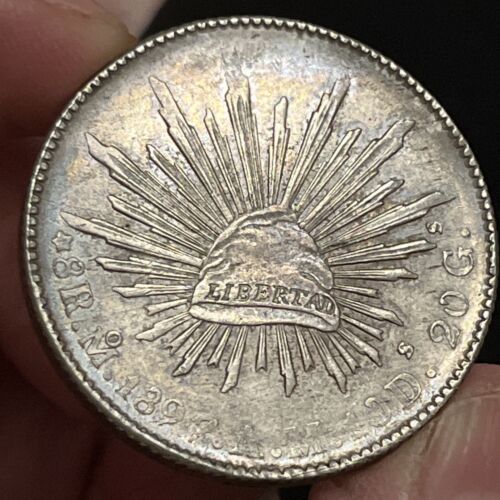 1897 Mo AM Mexico Silver 8 Reales A1 - Picture 2 of 9