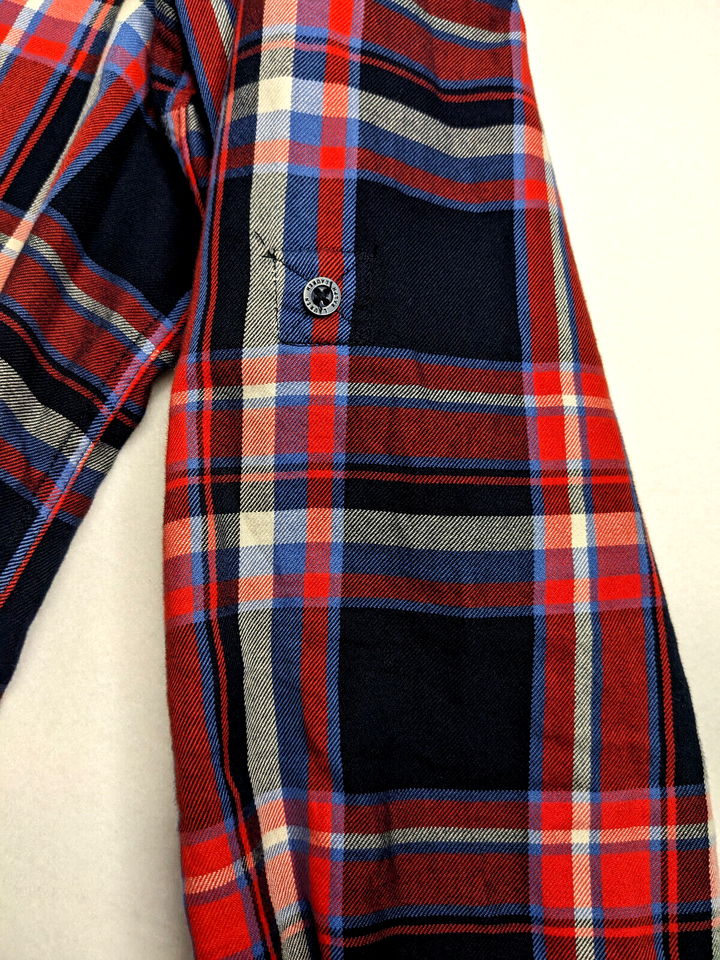 Ralph Lauren Men's XL TG Red Plaid Long Sleeve Button Shirt 100 Cotton