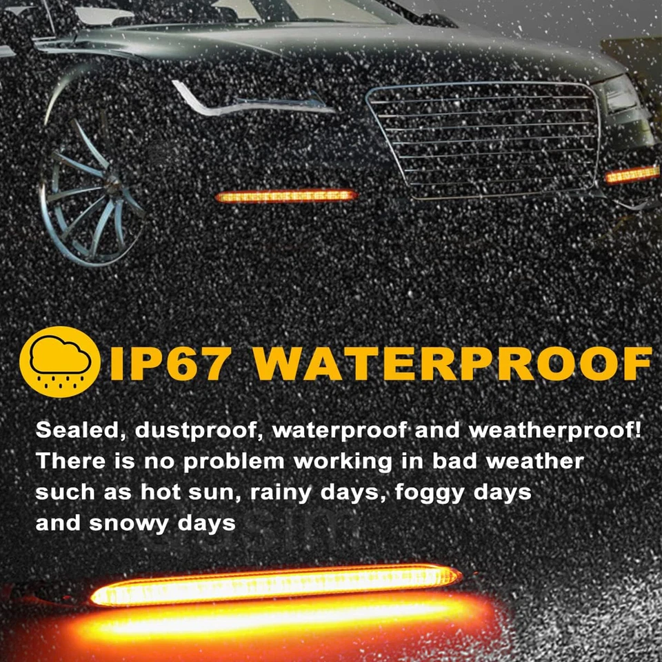 LED Car Light Strip DRL Daytime Running Light Turn Front FOG Lamp Driving 12V - Image 3 of 4