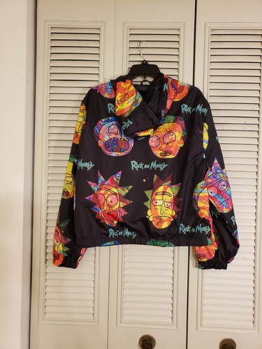 Rick and Morty Members Only Lightweight Windbreaker Jacket Size XL - Picture 5 of 6