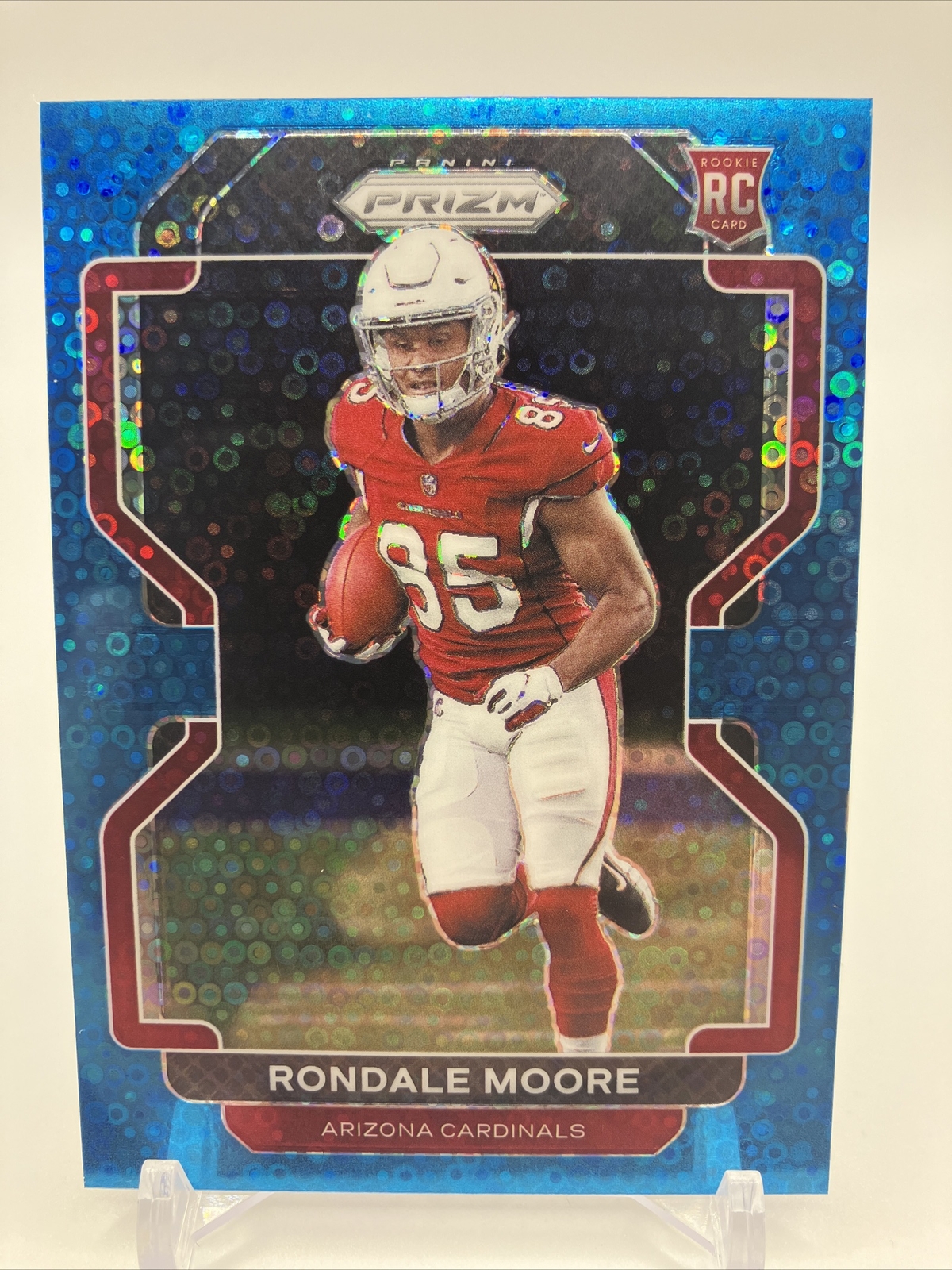 2021 Prizm Rondale Moore Blue Disco Prizm RC #33/79 No. 347 Cardinals