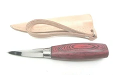 Ramelson Sloyd Carving Knife With Leather Sheath Whittling Wood Carving Tools 