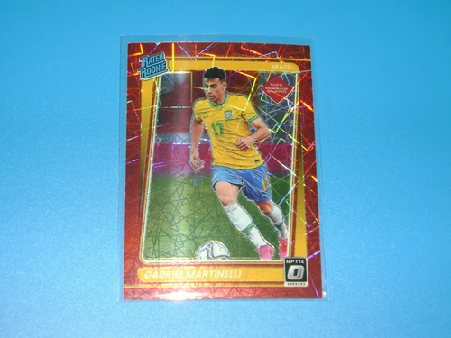 2021-22 Donruss #182 GABRIEL MARTINELLI Optic Red Velocity Prizm Rated Rookie RC