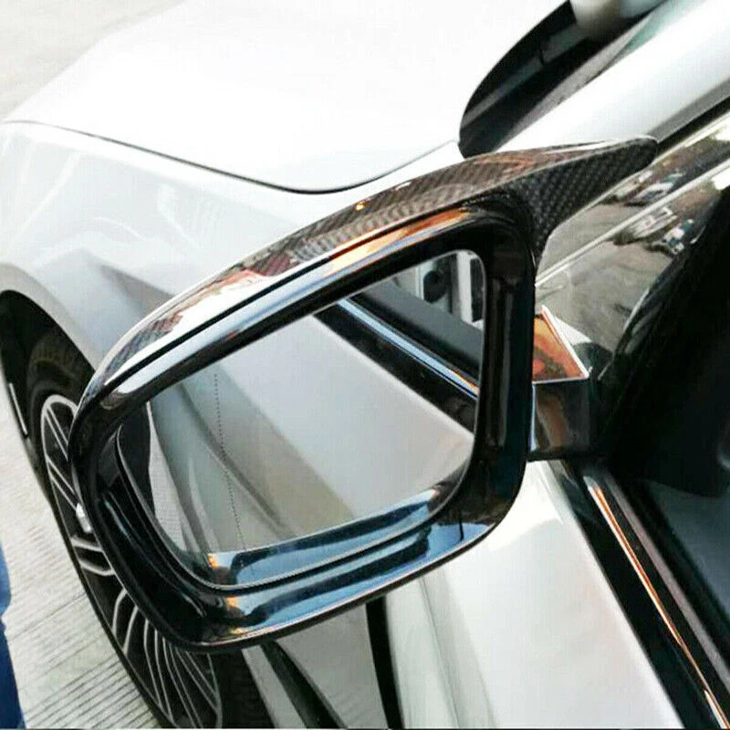 Carbon Fiber M Style Side Mirror Cover Caps For BMW 3 Series G20 G30 2019-2023 Foto 4 de 4