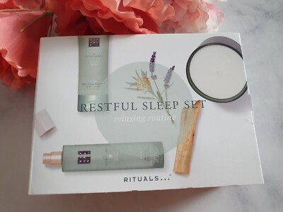 RITUALS JING   Restful Sleep Set mit Duftkerze Handmaske Pillow Mist Spray Neu