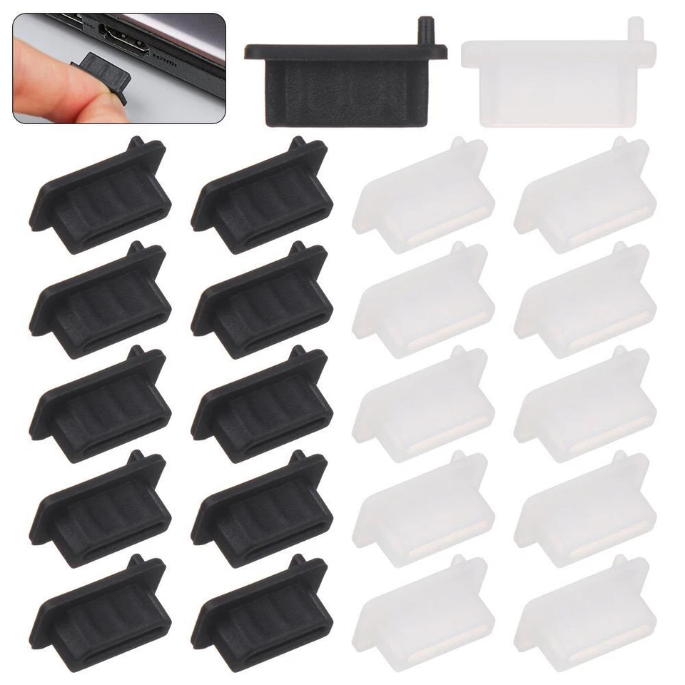 Wear-resistant Silicone Stopper HDMI Female Port Anti Dust Plug Dustproof Cover