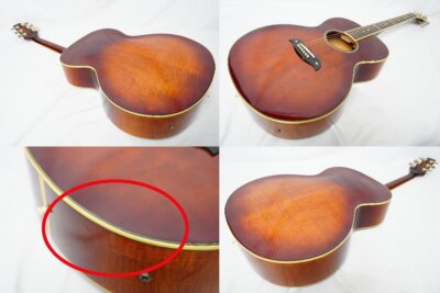 Electric Acoustic Guitar Aria Pro Elecord FE-70 Violin Sunburst