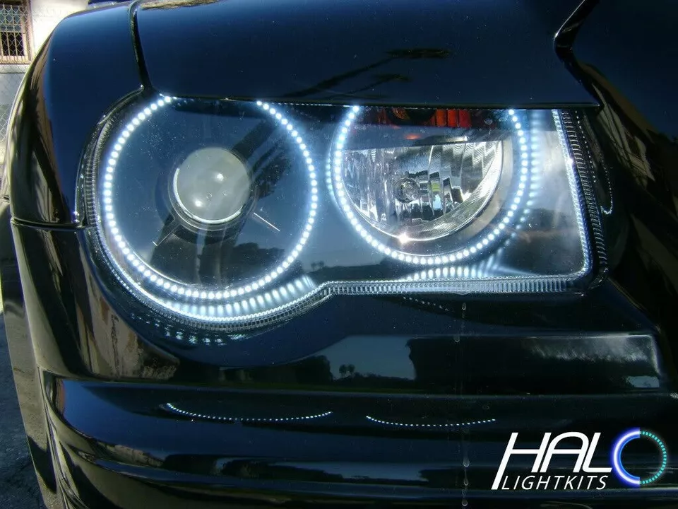 2005-2007 Dodge Magnum Colorshift Luz LED Faro Halo Kit 4 Anillos por Oracle Foto 3 de 4