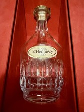 RARE BACCARAT HENNESSEY Fine Champagne Crystal Decanter W/ Showbox France VGC!