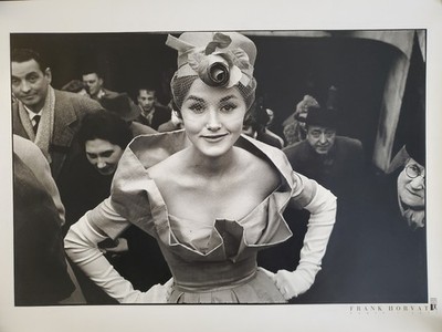 Monique Dutto getting out of the metro Print by Frank Horvat