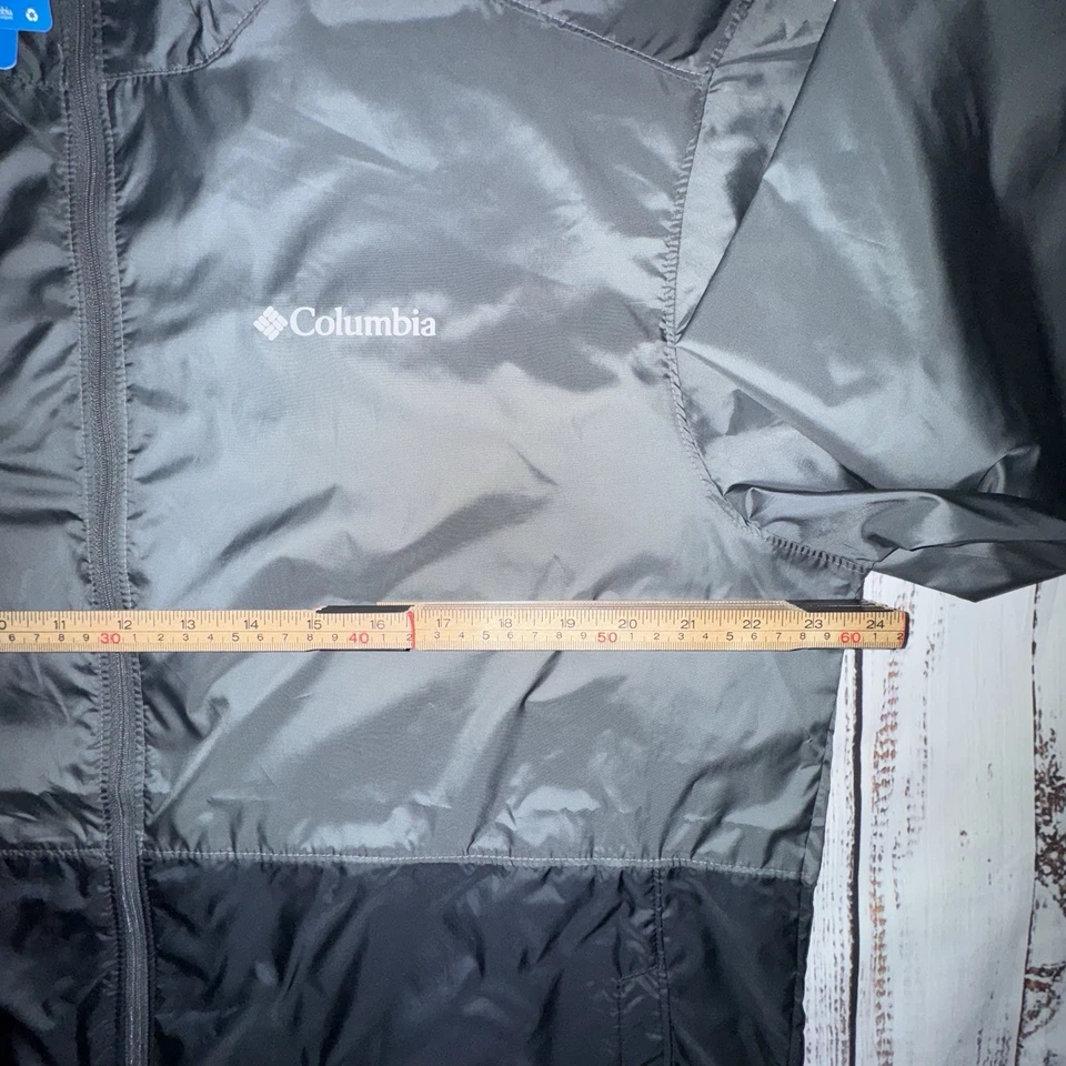 Columbia Men's Center Ridge II Windbreaker Lined Gray Black Size Large NWT - Image 3 of 4