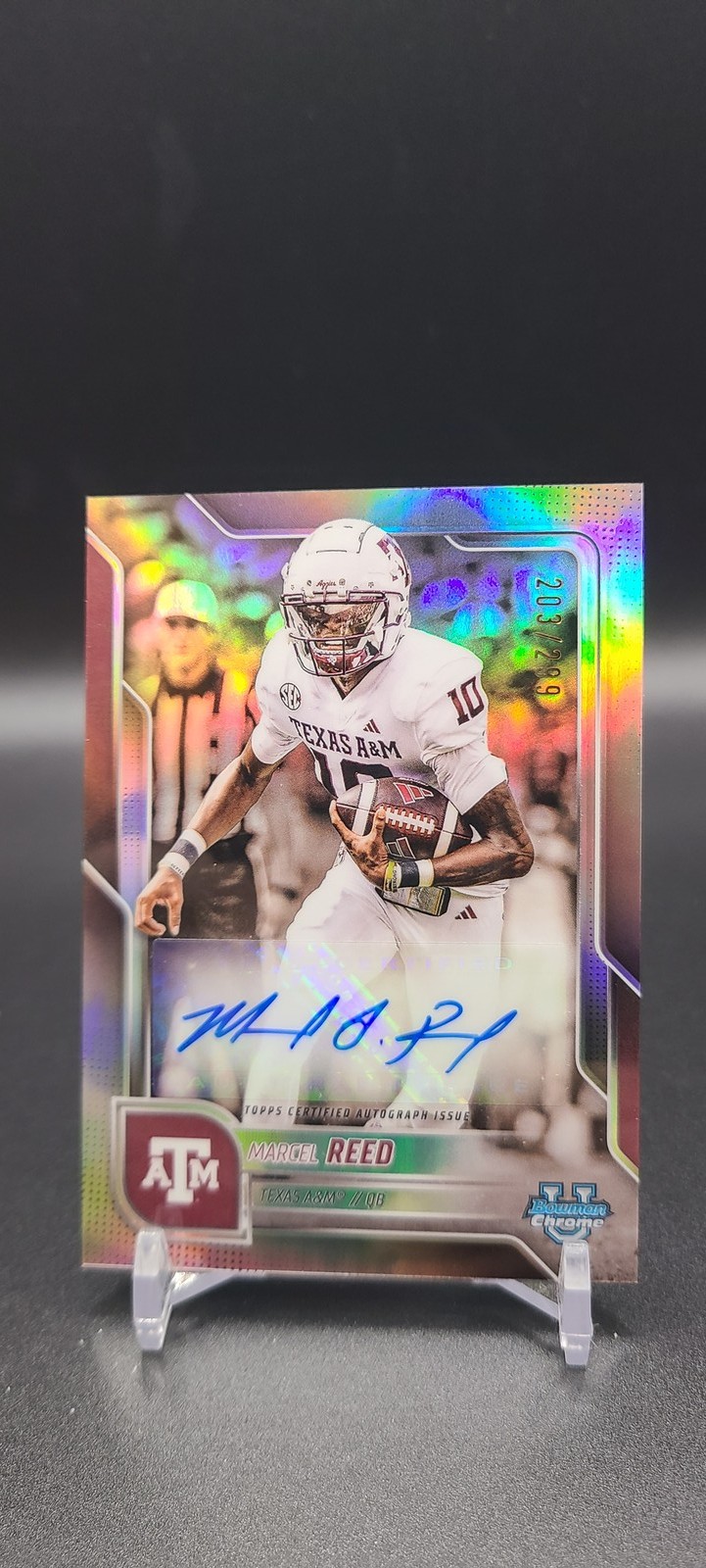 2025 Bowman U Chrome MARCEL REED Refractor Auto /299 #BCA-MRE