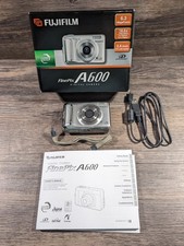 Fugifilm Digital Camera FinePix A600 6.3MP Silver TESTED W/USB Cable/Guide/Box