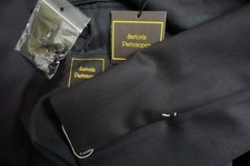 Sartoria Partenopea S140s Wool Solid Blue 2 Pc Suit Jacket Pants 38 US BRAND NEW
