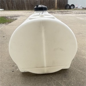 45 Gallon White Plastic Water Tank Removable Top Lid Tap Garden Irrigation