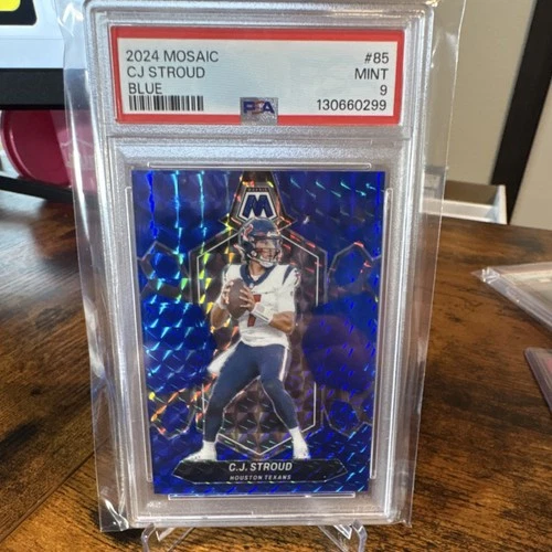 Panini 2024 Mosaic Blue Mosaic Prizm C.J. Stroud #71/99  PSA 9  pop1