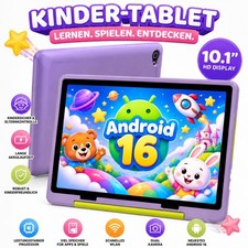 Kinder-Tablet 10 Zoll Android 16 Tablet mit Kindersicherung 20 GB RAM 64GB ROM