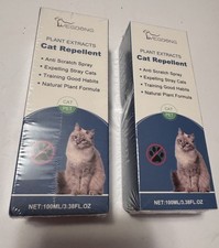 2 Pack - Deterrent/Repellent Spray for Cats 100ml Stop Scratching, Biting New