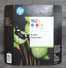 BRAND NEW  HP 962XL 3-PACK Cyan Magenta Yellow Color Ink
