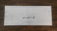 Aluminum Flat Bar Plate Stock 6061-T6  15" x 6.5" x 0.5"  Raw Mill Finish