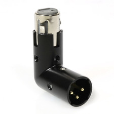 Adjustable XLR Angle Adapter 3-Pin  Male/Female  Right  90  Angles