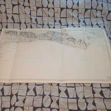 Vintage 1947 Admiralty Chart  OWERS TO BEACHY HEAD 