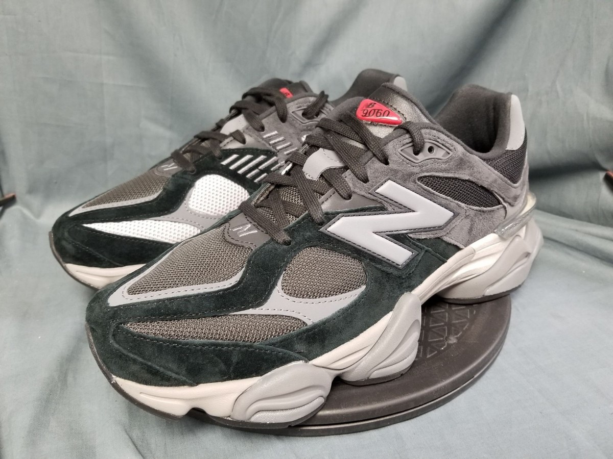 New Balance 9060 Black Castlerock Grey Sneakers Men display picture 1