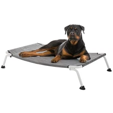 Elevated Dog Bed for Outdoor, Cooling Waterproof Raised Dog Cots Beds XL, Cur...