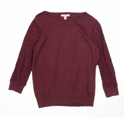 Lila Pullover Pulli Damen UK Größe M Roz & Ali
