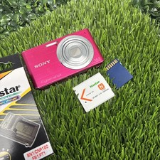 SONY Cyber Shot DSC-W610 Pink 14.1MP Digital Camera W/ Battery Charger Sd Card