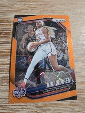 2025 Panini Prizm WNBA Kiki Iriafen Orange Velocity Prizm #72 RC Mystics 