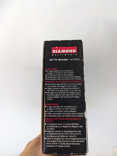 NOWY Diamond ATI TV Wonder HD 600 USB 2.0 Tuner telewizji cyfrowej Urządzenie do przechwytywania wideo - Zdjęcie 7 z 14