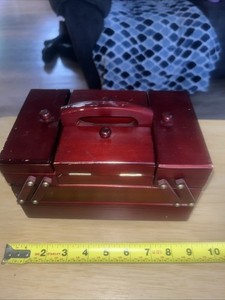 vintage singer sewing box wood