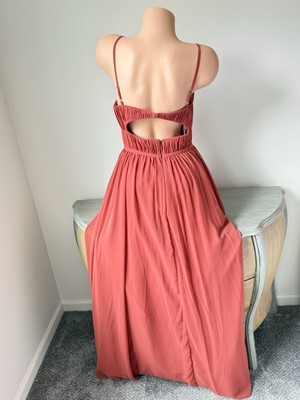 AZAZIE Yanelie C S Maxi Dress Terracotta Bridesmaid Sweetheart Beautiful  Fairy | eBay