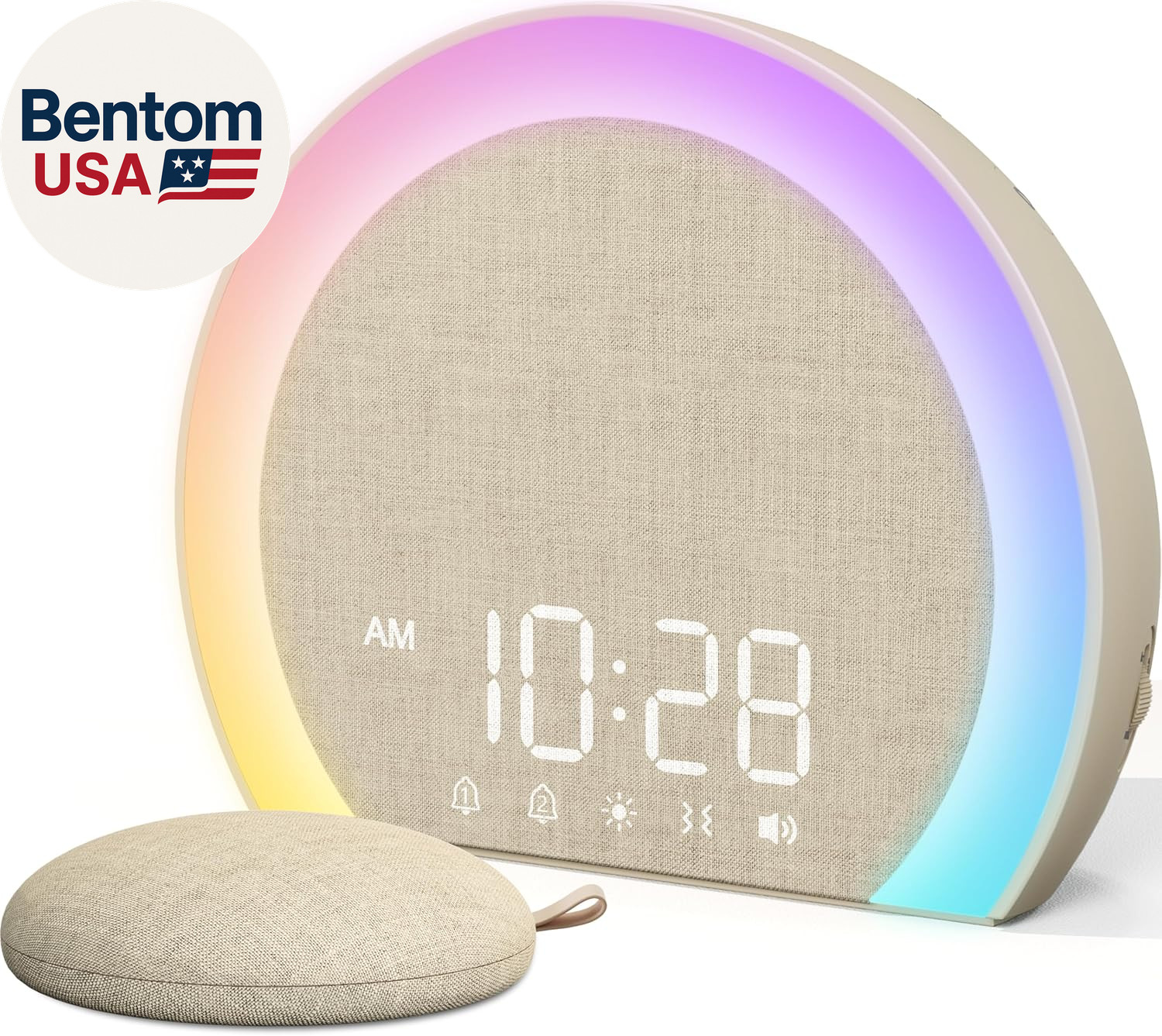 Extra Loud Alarm Clock with Wireless Bed Shaker, Vibrating Dual Alarm with Light photo Extra Loud Alarm Clock with Wireless Bed Shaker, Vibrating Dual Alarm with Light photo