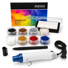 Embossing Kit with Heat Tool Bundle, Embossing Powders, Complete Embossing St...