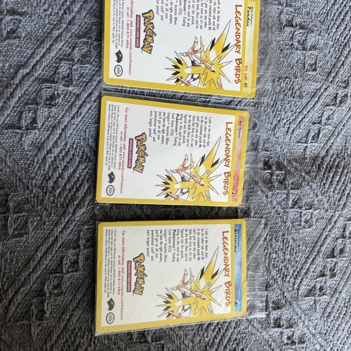 Pokemon Tcg Lot Of 3 Legendary Birds Sealed Promo