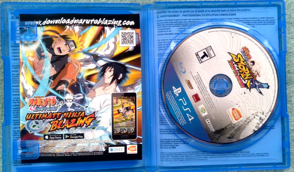 SONY PS4 NARUTO SHIPPUDEN ULTIMATE NINJA STORM 4 ROAD TO BORUTO