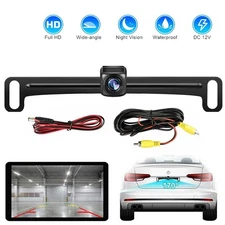 170° Reverse Camera Night Vision Car Waterproof Number Plate Mount Rear View Cam
