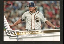 2017 Topps Baseball #624 - Brandon Maurer - San Diego Padres   17-492