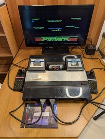 Atari 5200 Console 4-Port Bundle w/3 Games, Cables, 2 Controllers TESTED - VGUC