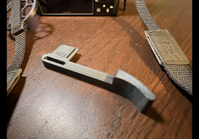 Hot Shoe Thumb Up 3d Print Grip for Sony ZV-E10 ZV-E10II Camera