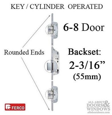 Secury Automatic Multipoint Lock Key Operated 55/92 6-8 Door