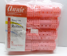 Annie Snap-On Magnetic Rollers 8Pc - 1-1/8in X-Large 1221