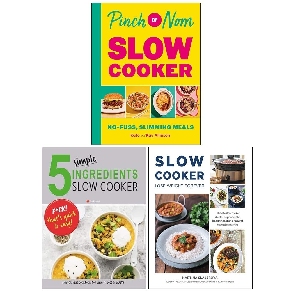 Pinch of Nom Slow Cooker,5 Simple Ingredients,Slow Cooker LoseWeigh 3 Books Set