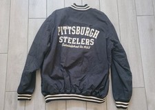 Vintage Rare Pittsburgh Steelers Fans Choice Varsity Heavy Denim Jacket XXL