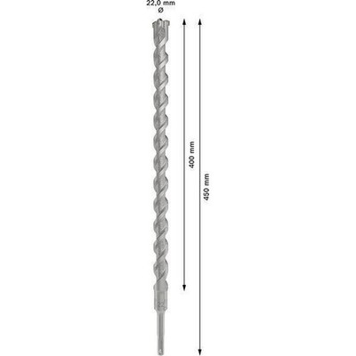 Hammerbohrer PRO SDS plus-5X D.22,0mm Arbeits-L.400mm L.450mm SDS plus