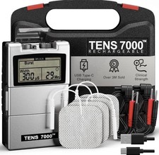 TENS 7000 Rechargeable Tens Unit Muscle Stimulator Back Pain Relief 4