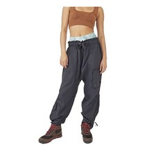 Free People Movement Spring Trekker Pants Sz LG Cargo Drop Crotch