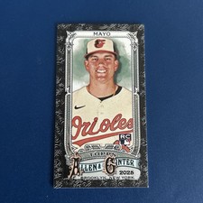 Coby Mayo 2025 Topps Allen & Ginter Base Mini Black Border SP Orioles Rookie SP